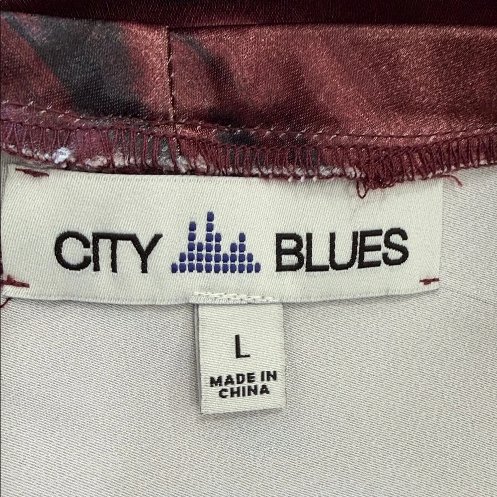 City Blues Savoy Print Bias Cut Maxi Skirt •LARGE•NWT